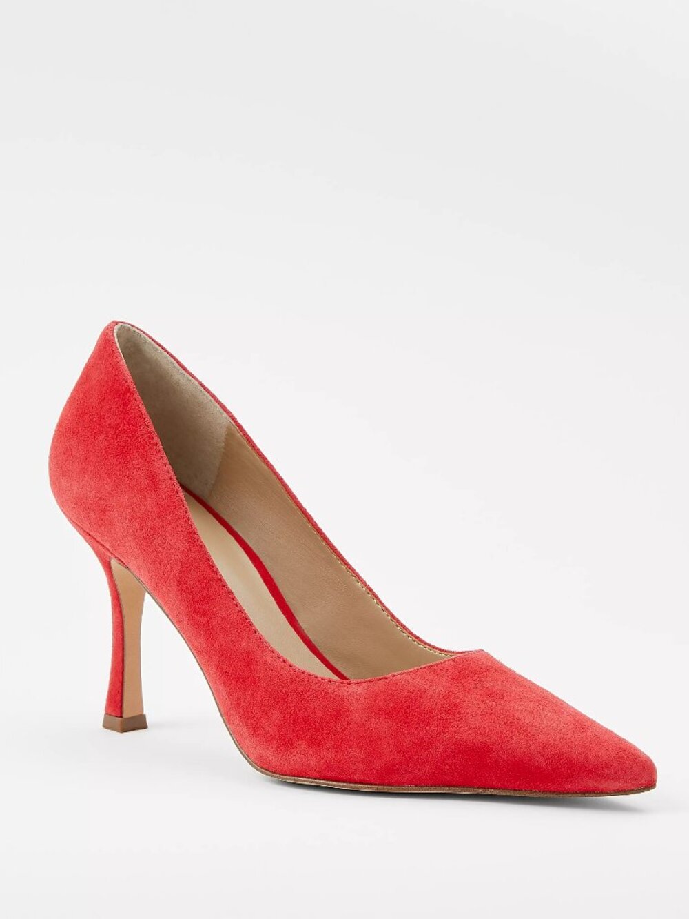 Ann Taylor Brand NIB Mila Suede Pump Missy Color - Jubilee Red Size 6